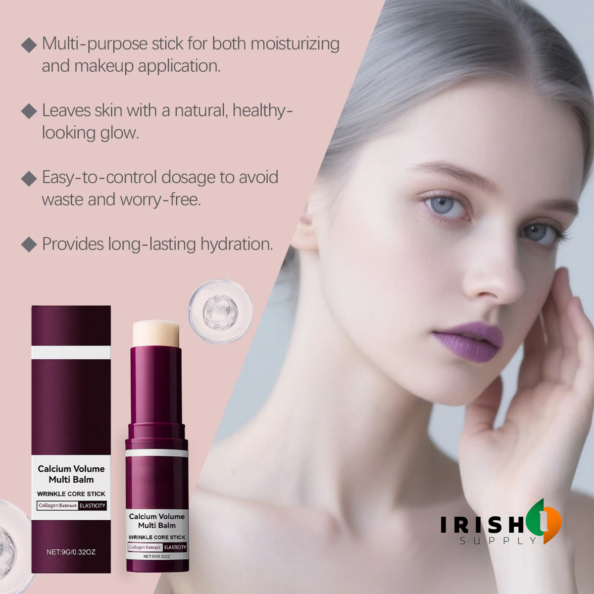 Anti Chafing Stick with Multi Balm for Face and Neck Twist-Up Moisturizing 9g Korea