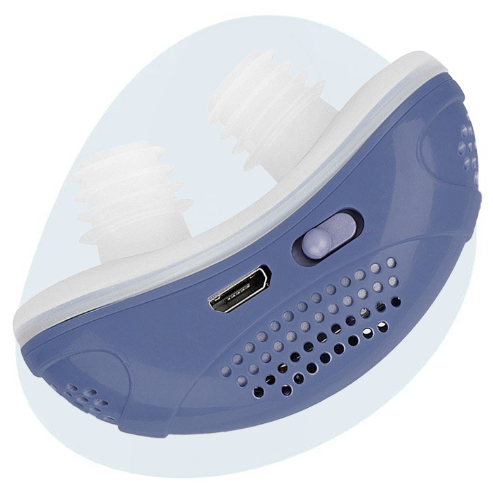 Anti Snoring Device Portable Rechargeable Silicone Nasal Prongs USB Charging