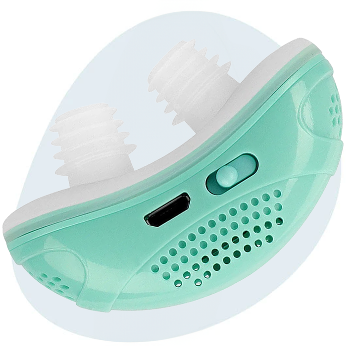 Anti Snoring Device Portable Rechargeable Silicone Nasal Prongs USB Charging