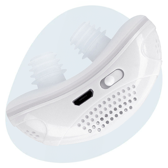 Anti Snoring Device Portable Rechargeable Silicone Nasal Prongs USB Charging