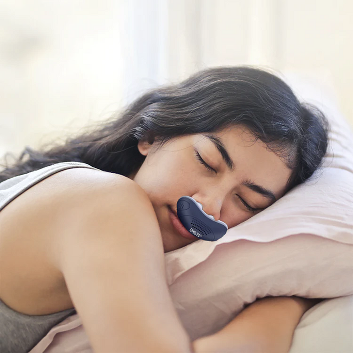 Anti Snoring Device Portable Rechargeable Silicone Nasal Prongs USB Charging