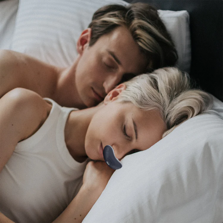 Anti Snoring Device Portable Rechargeable Silicone Nasal Prongs USB Charging