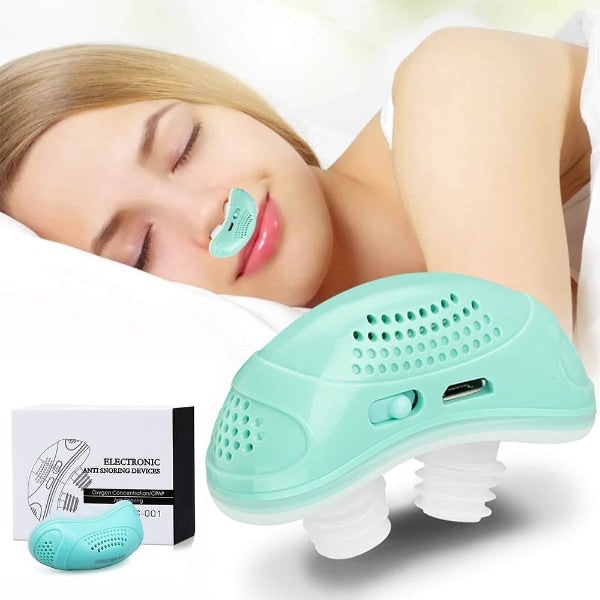 Anti Snoring Device Sleep Apnea Electric Nasal Dilator Rechargeable with Micro Fans
