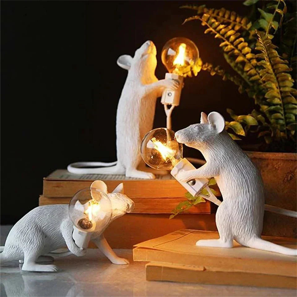 Contemporary Mouse Table Lamp Creative LED Decorative Lighting