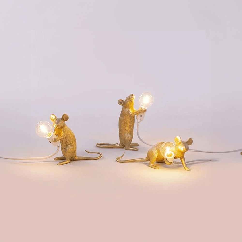 Contemporary Mouse Table Lamp Creative LED Decorative Lighting