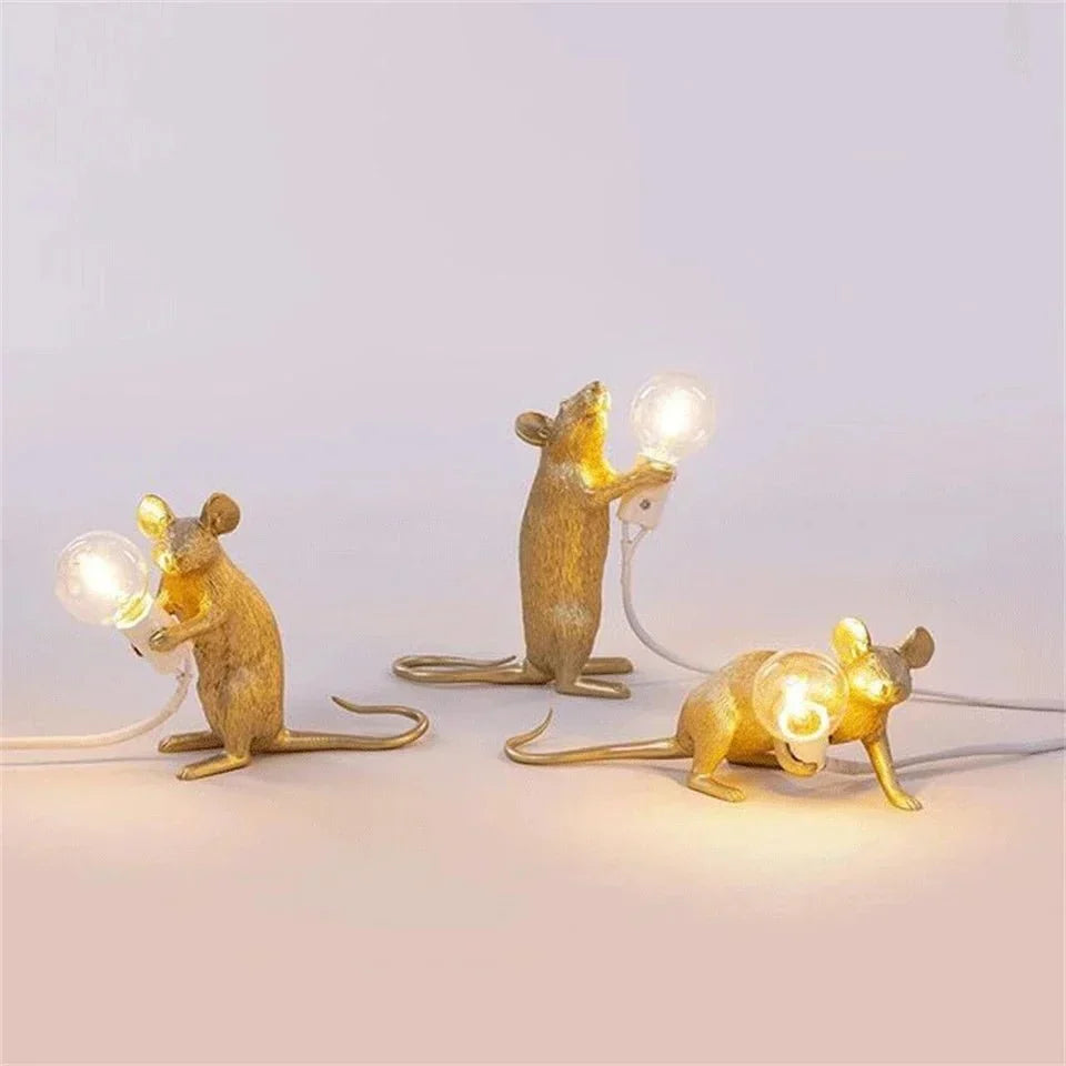 Contemporary Mouse Table Lamp Creative LED Decorative Lighting