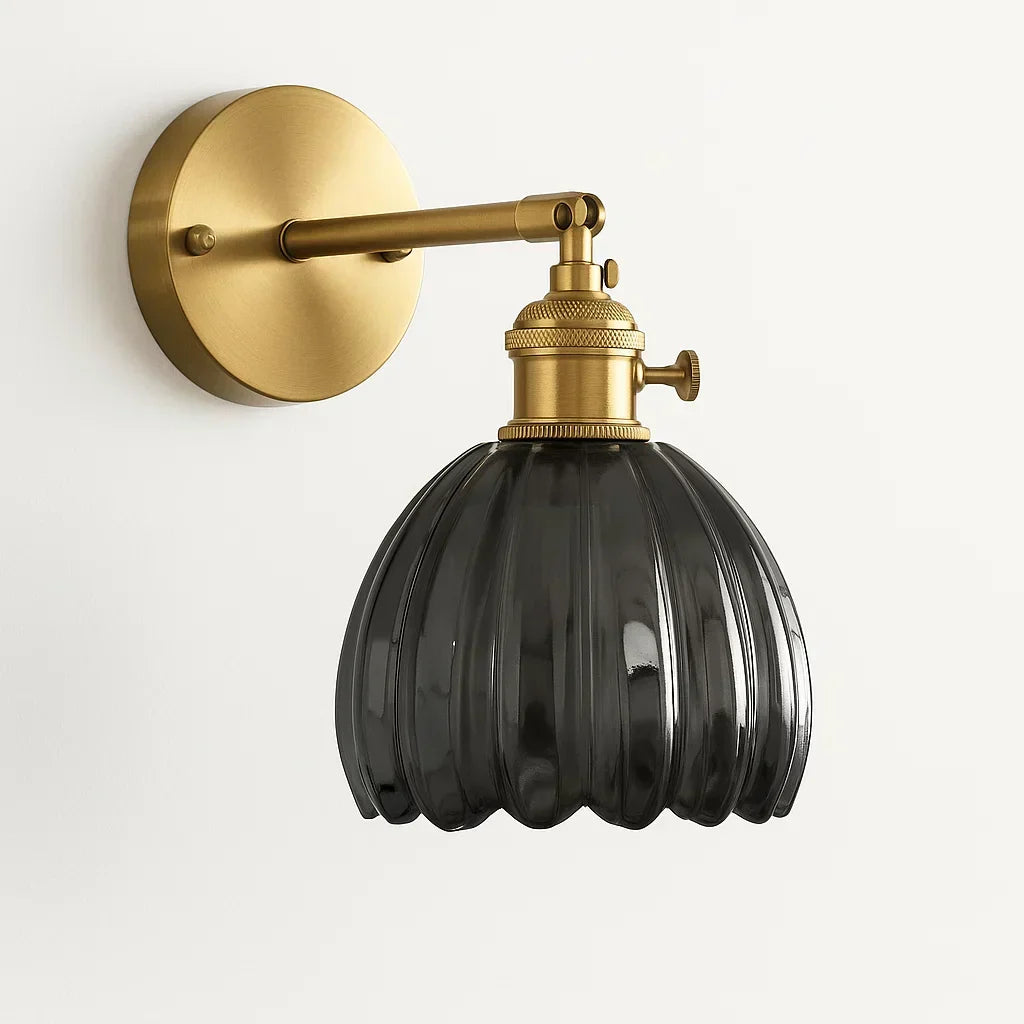 Tulip Style Wall Light Vintage Retro Floral Wall Lamp