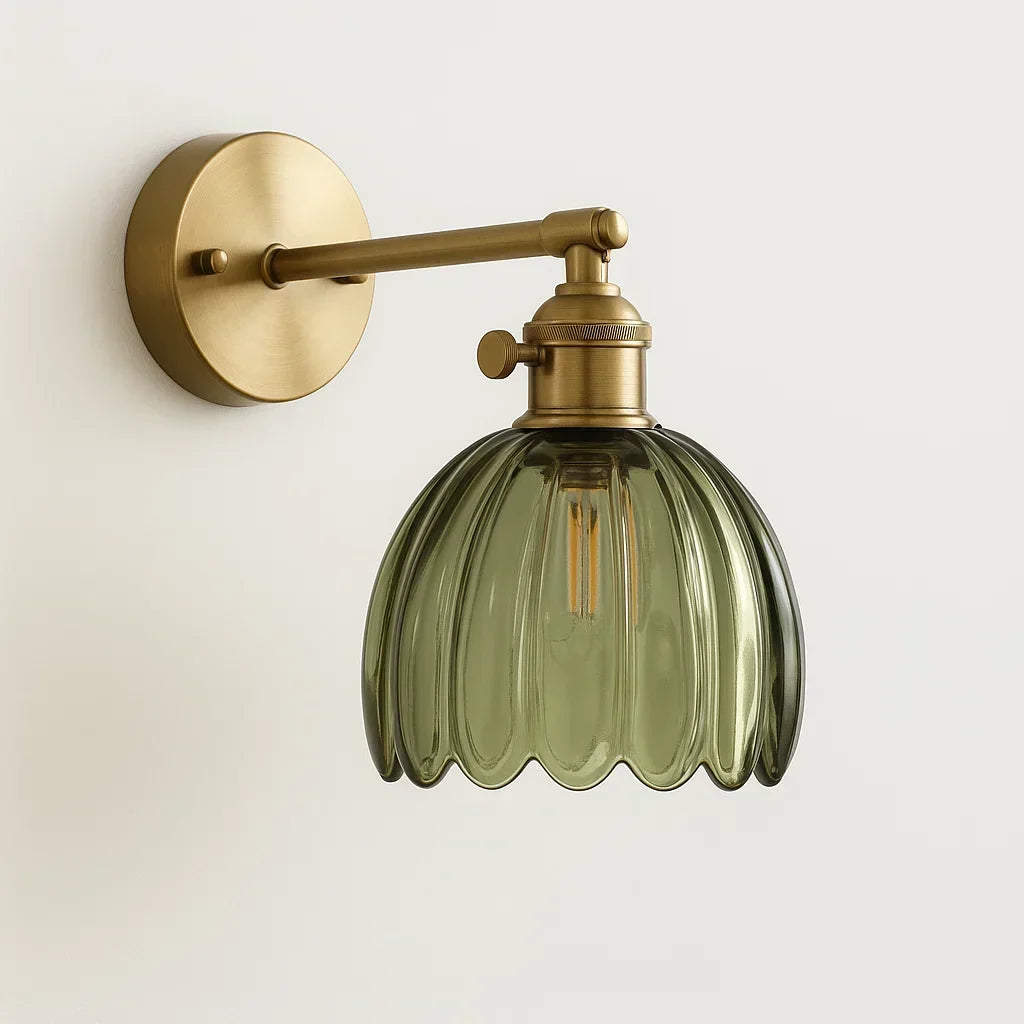 Tulip Style Wall Light Vintage Retro Floral Wall Lamp