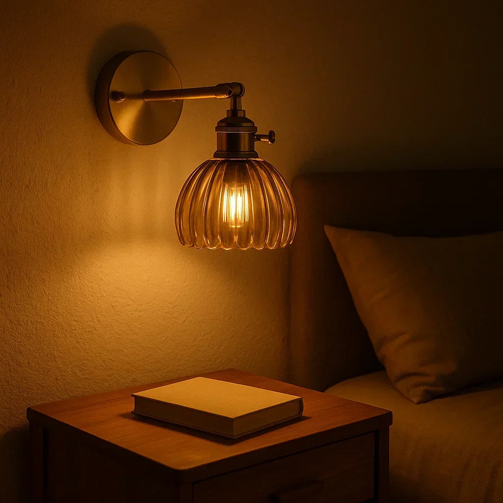 Tulip Style Wall Light Vintage Retro Floral Wall Lamp