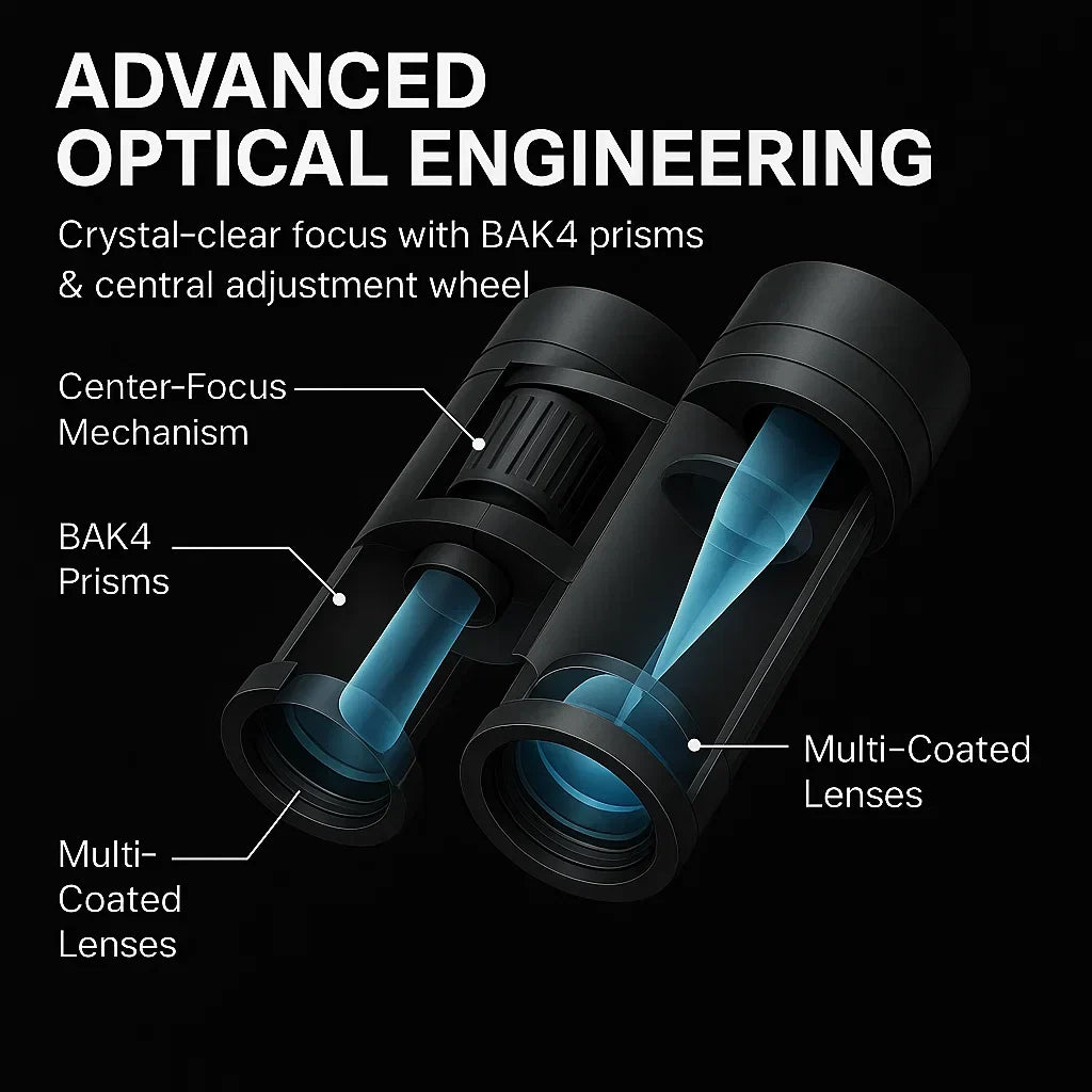 Powerful 40x22 Compact Binoculars with Wide Field View
