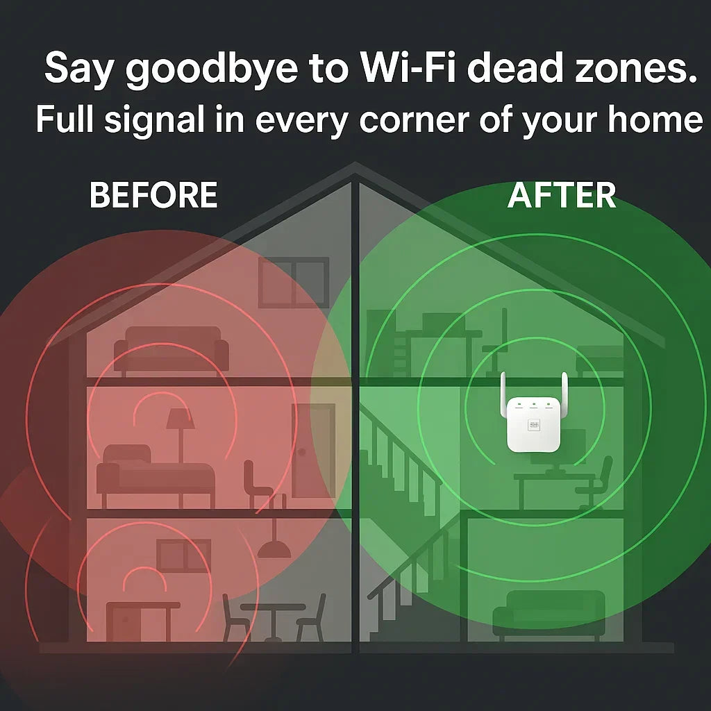 Home WiFi Range Extender Dual-Band Signal Booster