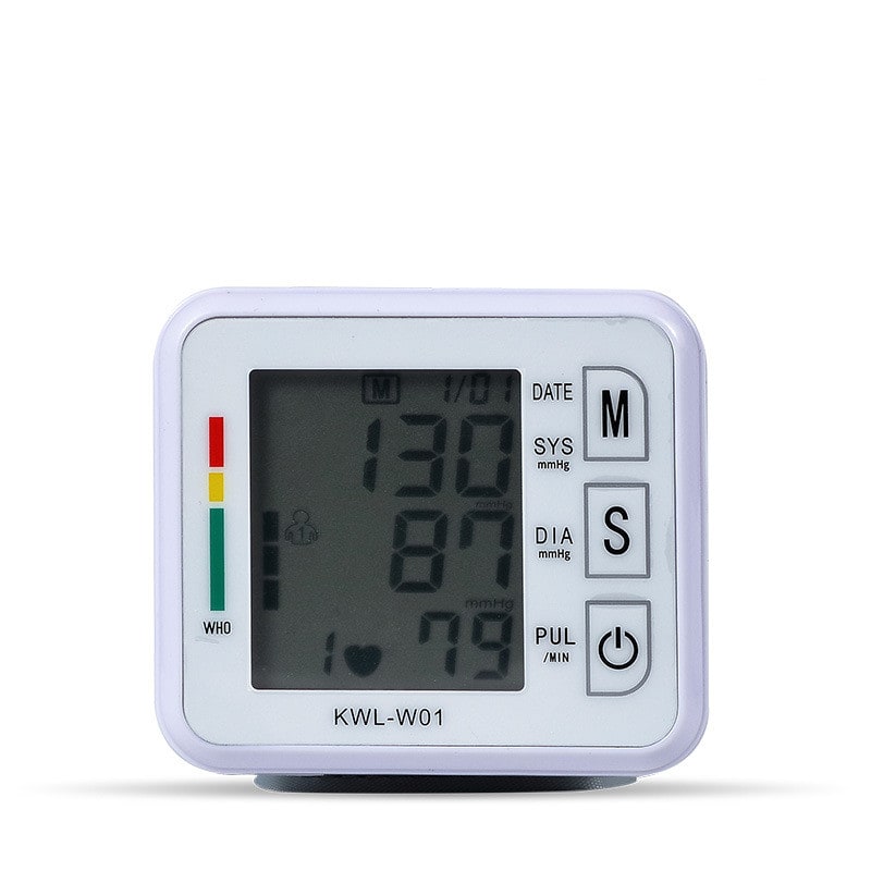 Automatic Home Wristband Blood Pressure Monitor with Portable Lcd Display and Heart Rate Detection