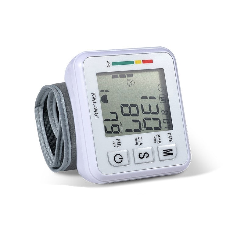 Automatic Home Wristband Blood Pressure Monitor with Portable Lcd Display and Heart Rate Detection