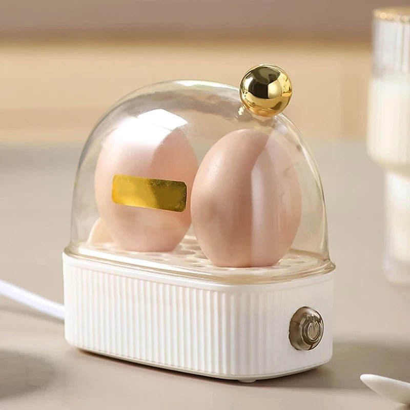 Compact Electric Egg Cooker Automatic Boiling for 2–6 Eggs