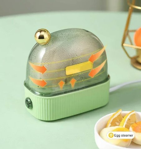 Compact Electric Egg Cooker Automatic Boiling for 2–6 Eggs