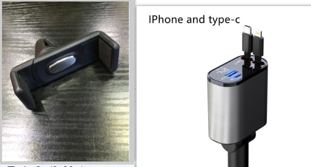 Automatic Retractable Car Charger Smart Battery Management and Dual USB Type-C Cables