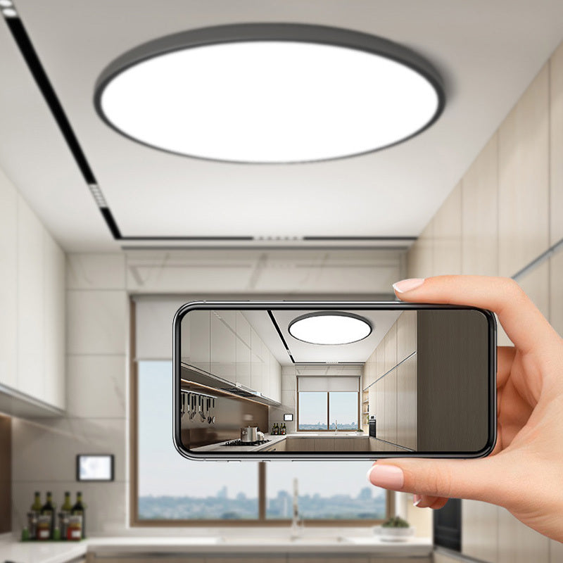 Slim Round Ceiling Light Bright Flush Mount for Bathrooms & Balconies
