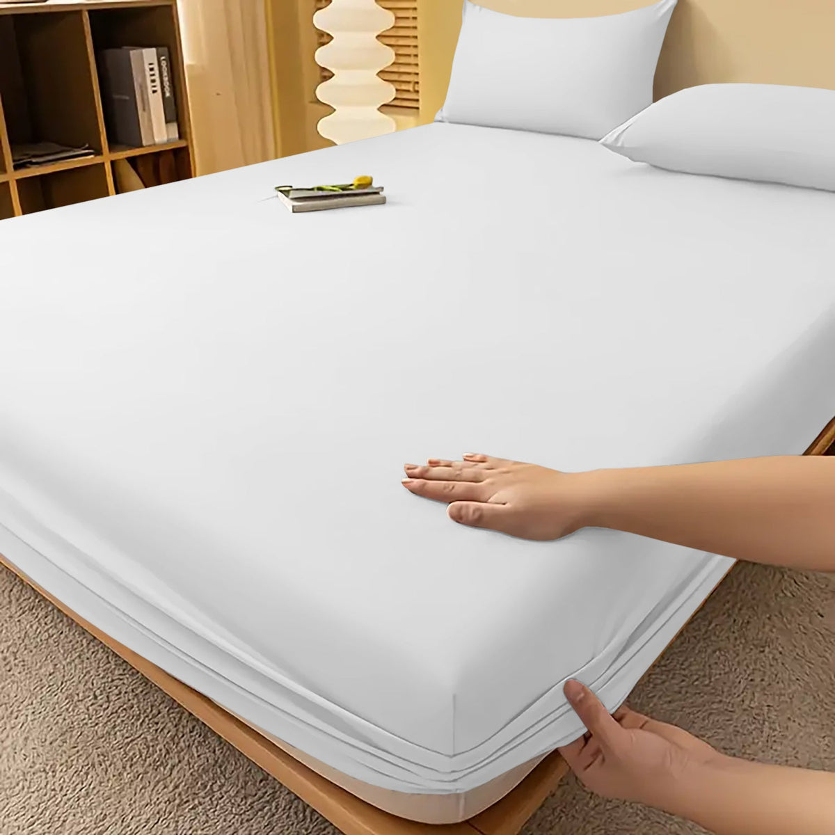 Extra Deep Fitted Bed Sheet – Wrinkle-Resistant All Season Bedding