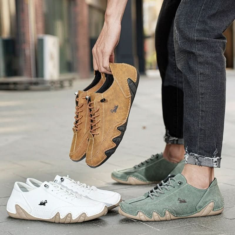 Barefoot Shoes Men Minimalist Waterproof Lace Up Flexible Rubber Sole Casual Natural Movement