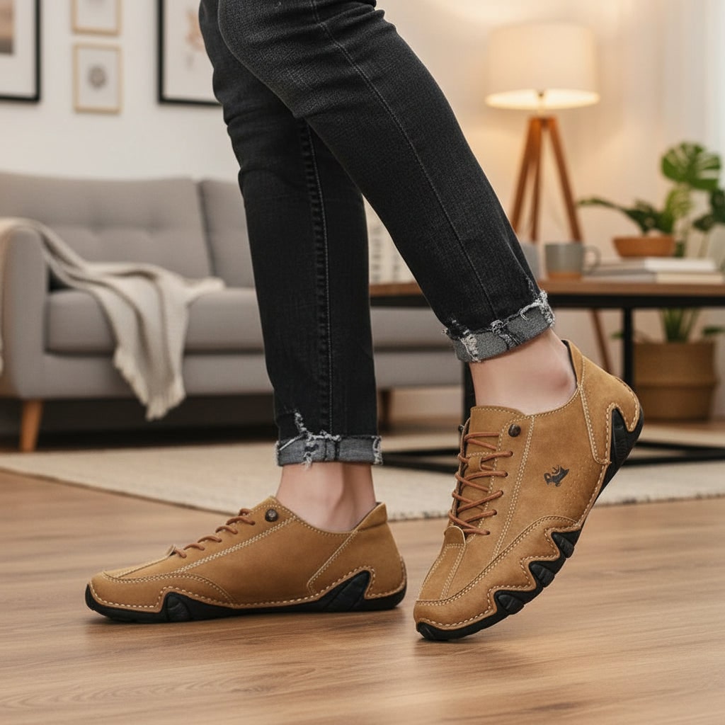 Barefoot Shoes Men Minimalist Waterproof Lace Up Flexible Rubber Sole Casual Natural Movement