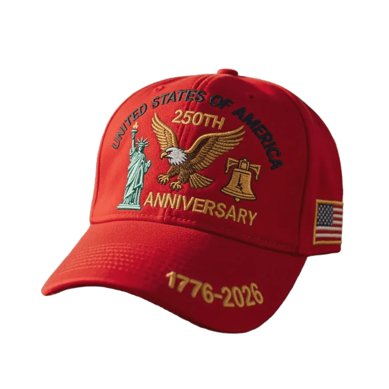 Baseball Cap Patriotic Hat Embroidered American Flag Curved Brim Structured