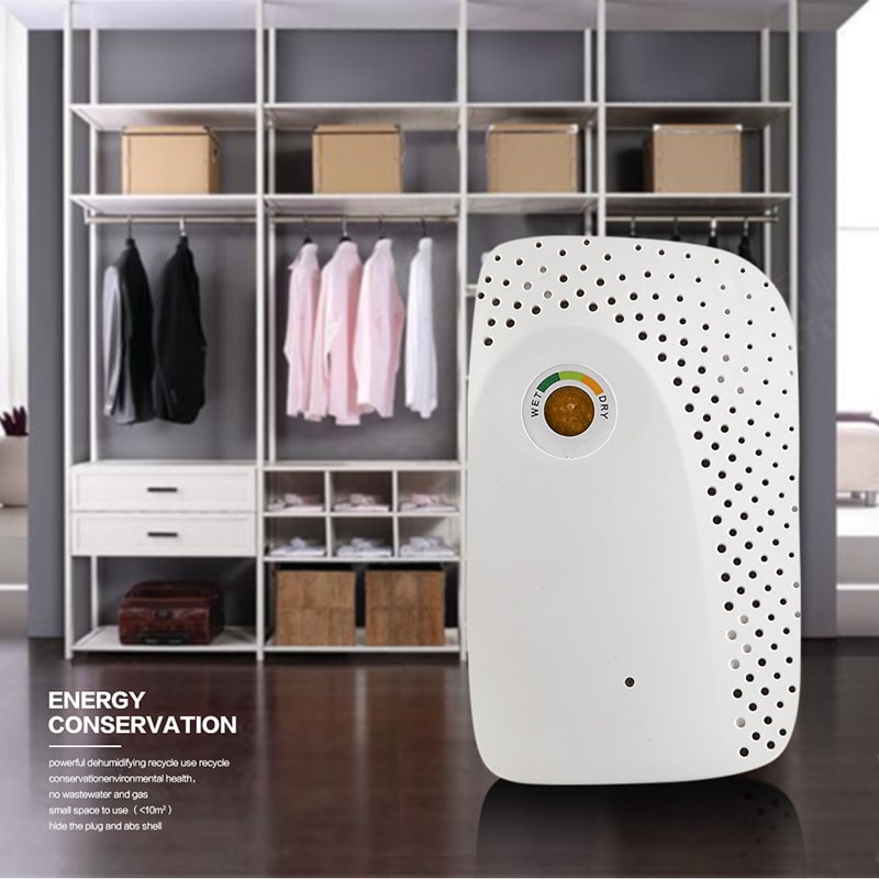 Basement Crawl Space Dehumidifier and Air Conditioner with Drain Hose Rechargeable Mini for Small