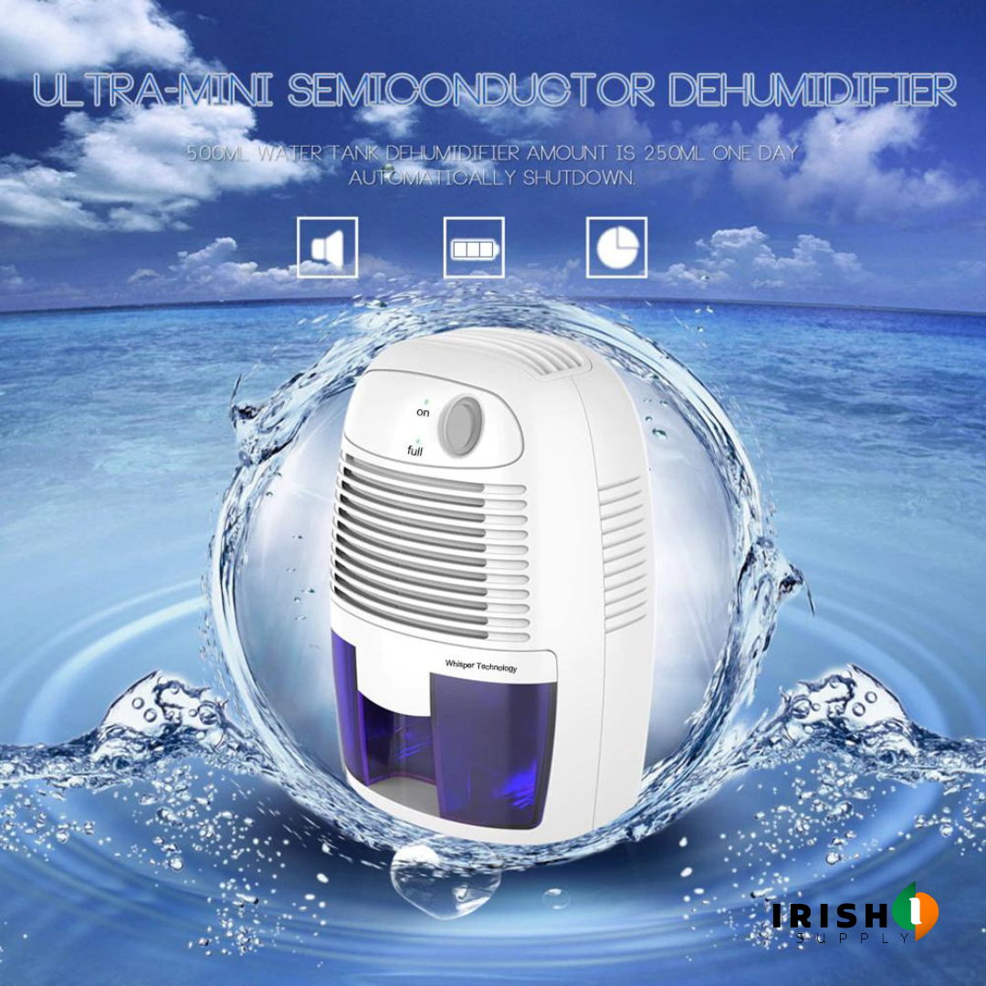 Basement Crawl Space Mini Dehumidifier for Bathroom with 500ml Tank Portable Compact Design