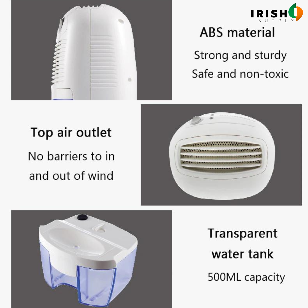 Basement Crawl Space Mini Dehumidifier for Bathroom with 500ml Tank Portable Compact Design