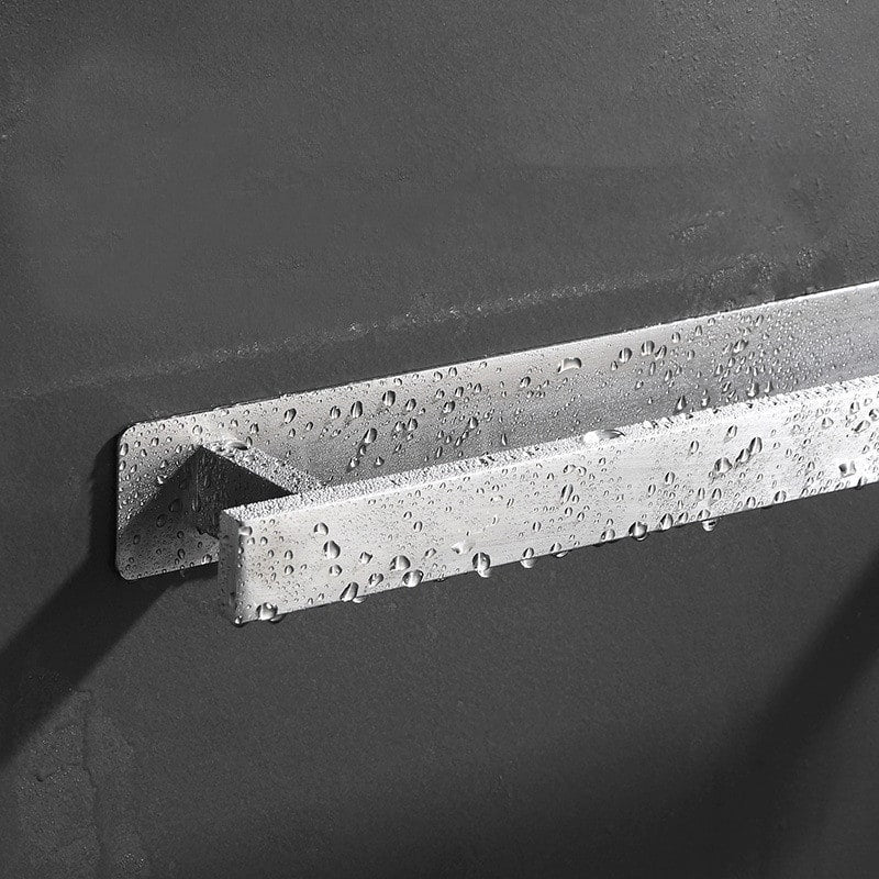 Bathroom Towel Bar Wall Mounted Stainless Steel with Adhesive Backplate 40cm 18 Inch