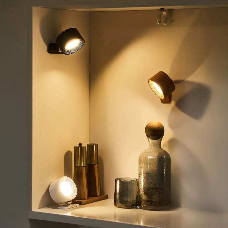 Battery Operated Wall Sconce Rechargeable Cordless LED Magnetic Adjustable Wireless Lamp