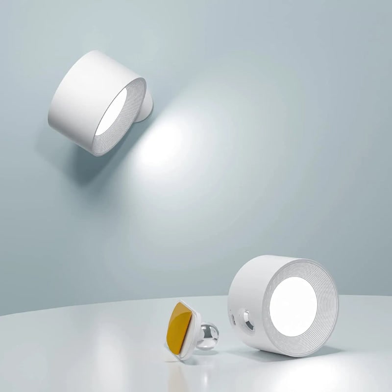 Battery Operated Wall Sconce Rechargeable Cordless LED Magnetic Adjustable Wireless Lamp