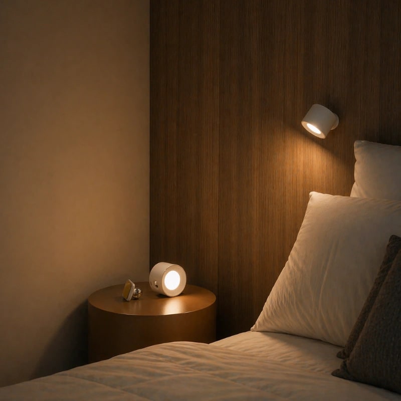 Battery Operated Wall Sconce Rechargeable Cordless LED Magnetic Adjustable Wireless Lamp