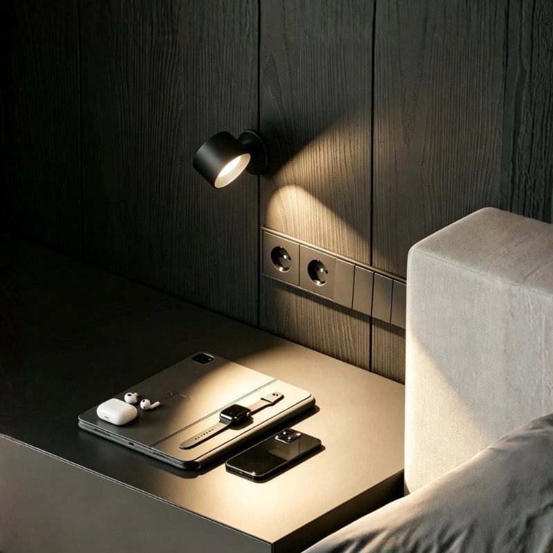 Battery Operated Wall Sconce Rechargeable Cordless LED Magnetic Adjustable Wireless Lamp