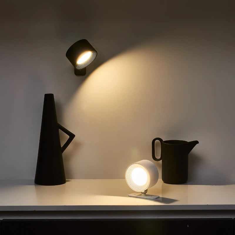 Battery Operated Wall Sconce Rechargeable Cordless LED Magnetic Adjustable Wireless Lamp