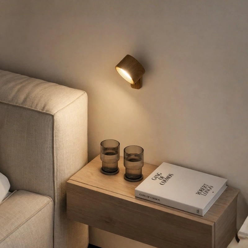 Battery Operated Wall Sconce Rechargeable Cordless LED Magnetic Adjustable Wireless Lamp