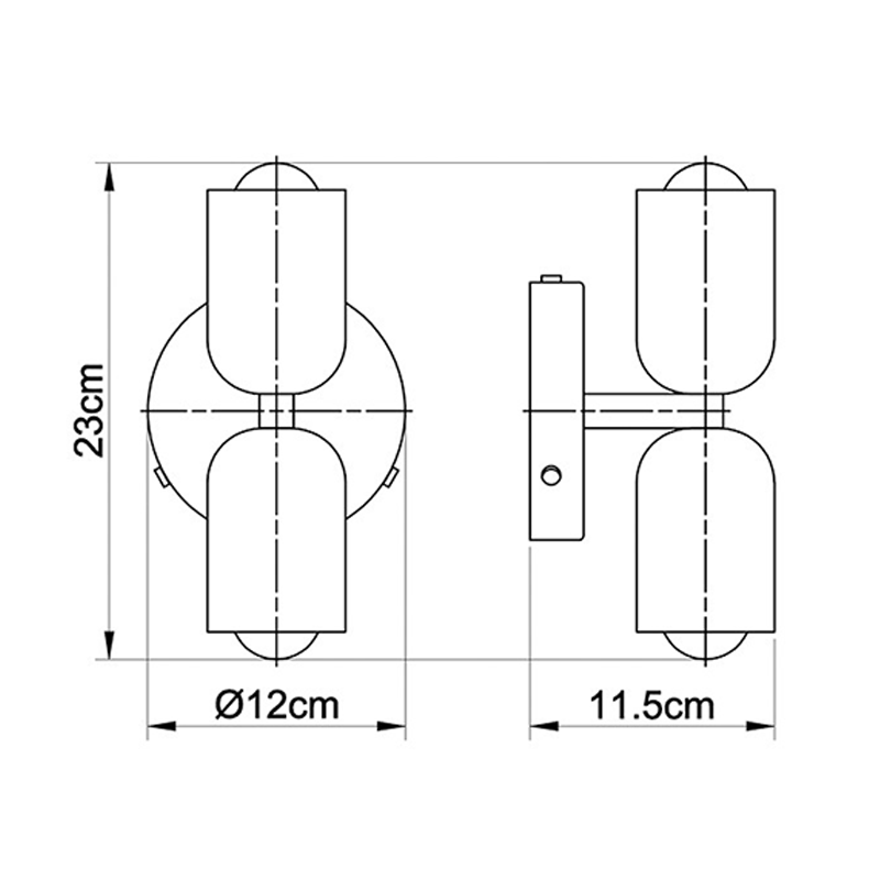 Battery Powered Wall Sconce Lighting with Adjustable Double Heads and Vintage Design