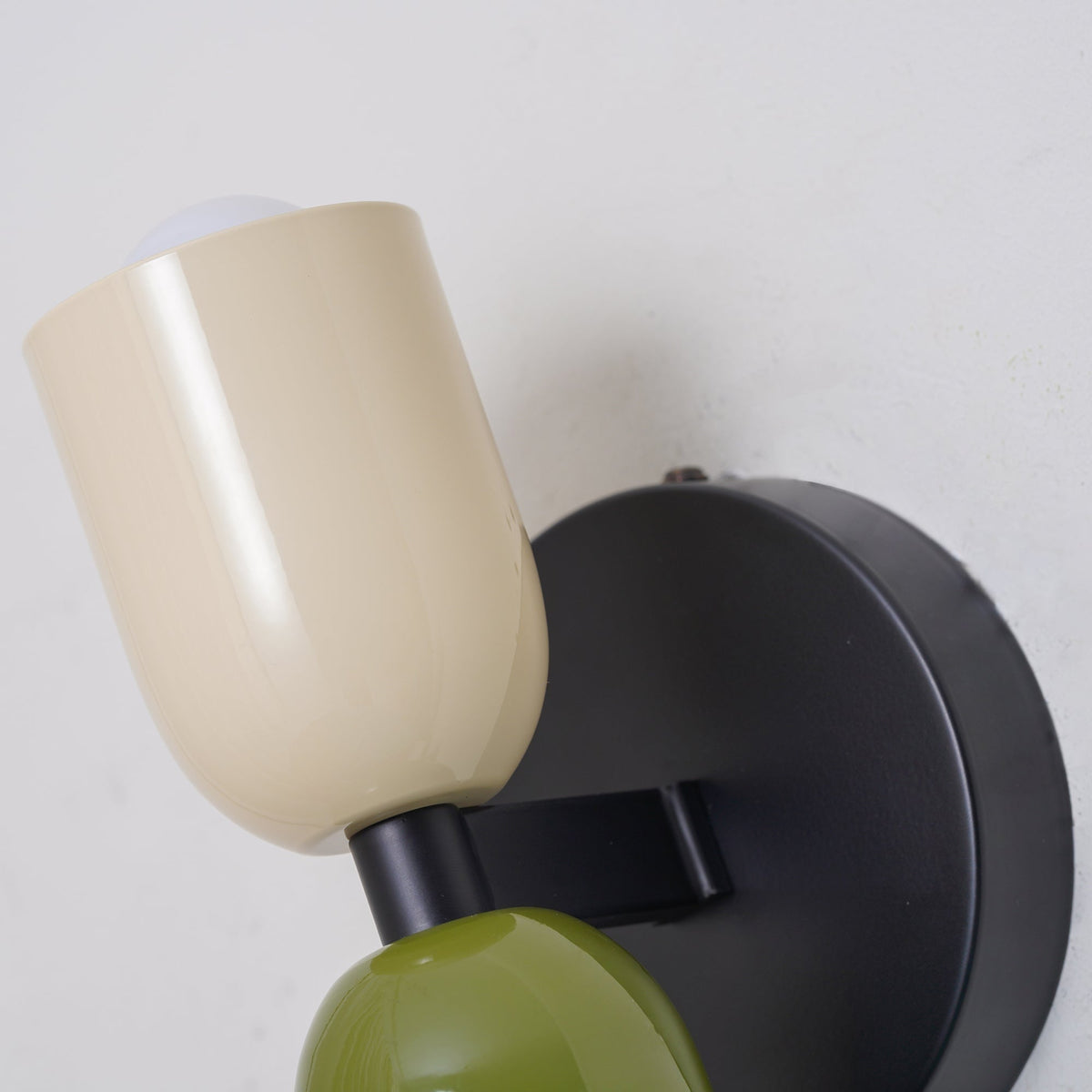Battery Powered Wall Sconce Lighting with Adjustable Double Heads and Vintage Design