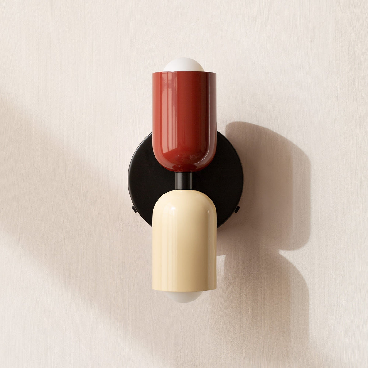 Battery Powered Wall Sconce Lighting with Adjustable Double Heads and Vintage Design