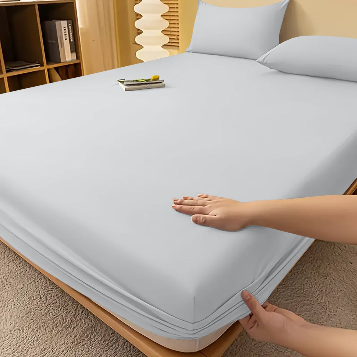 Extra Deep Fitted Bed Sheet – Wrinkle-Resistant All Season Bedding