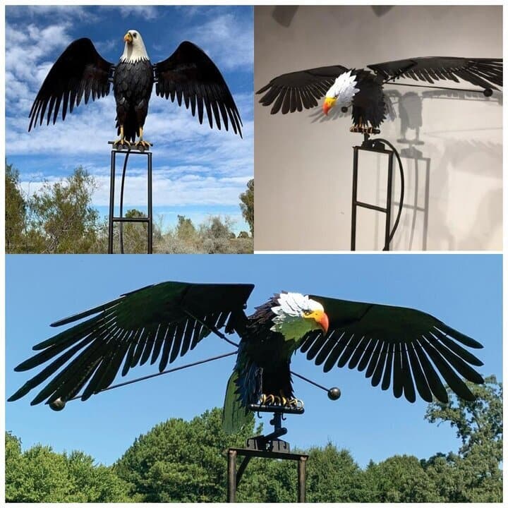 Garden Wind Spinner Rotating Outdoor Decorative Sculpture