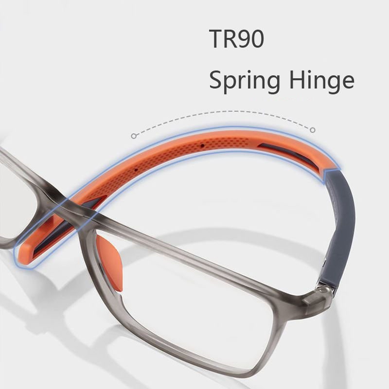 Blue Light Glasses Reading Rectangular Spring Hinge