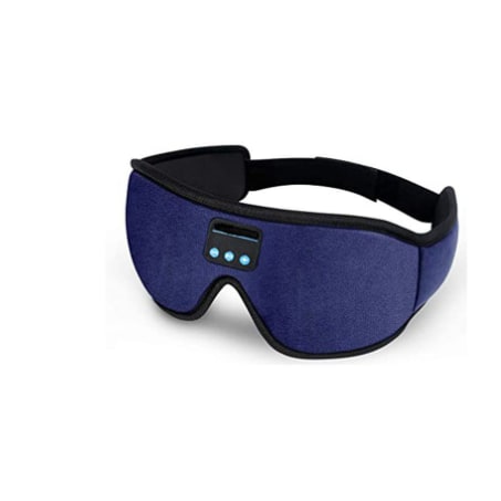 Bluetooth Sleep Mask with Weighted Padding and Built-In Headphones for Blackout Rest Silk