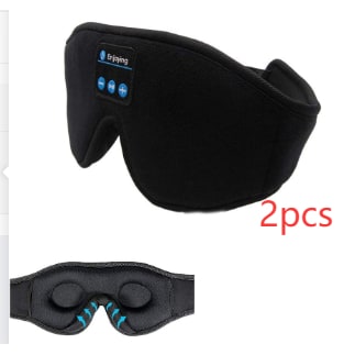 Bluetooth Sleep Mask with Weighted Padding and Built-In Headphones for Blackout Rest Silk