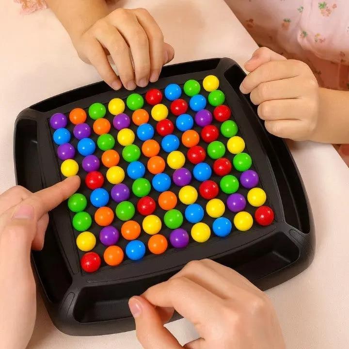 Board Game Ball with Colorful Marbles Strategy Puzzle for Family Tabletop Play