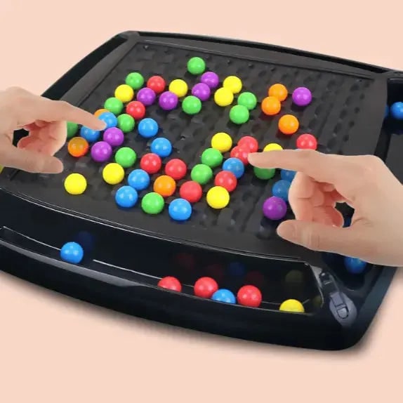 Board Game Ball with Colorful Marbles Strategy Puzzle for Family Tabletop Play