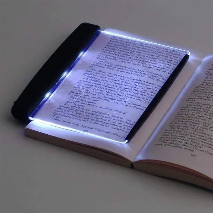 Book Light Flat Panel Portable LED Reading with Battery Power