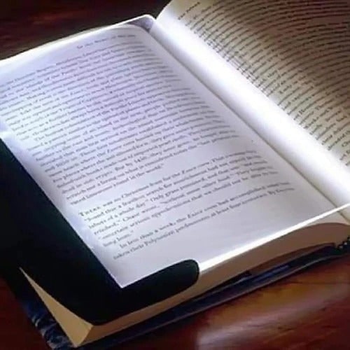 Book Light Flat Panel Portable LED Reading with Battery Power