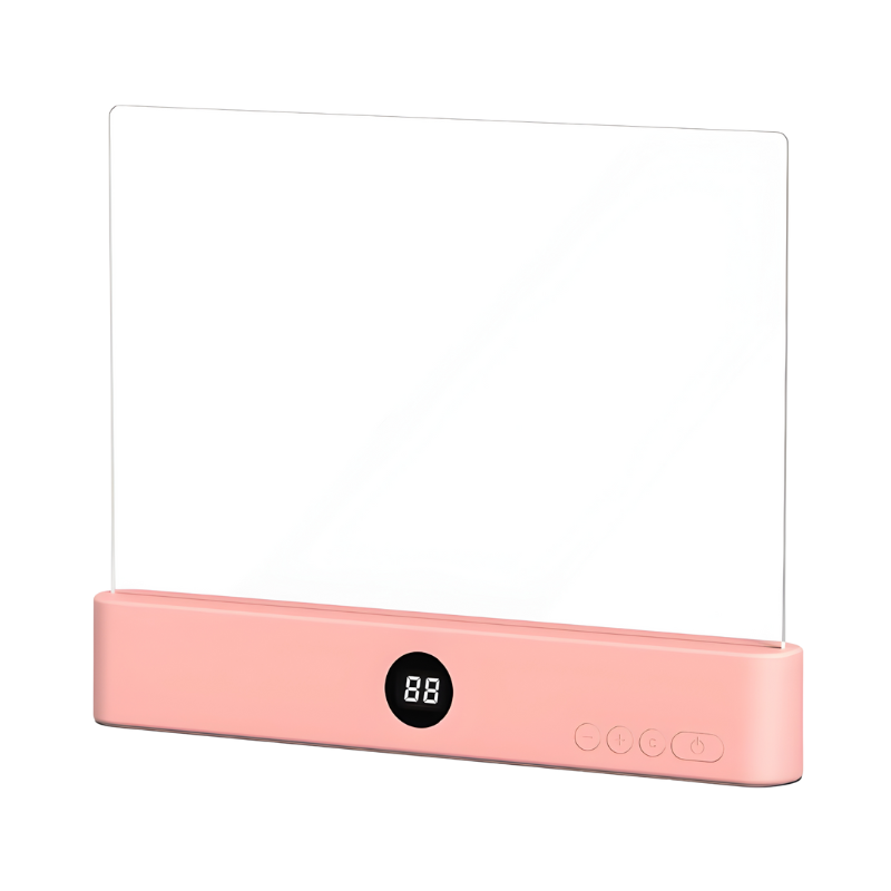 Book Light Panel LED for Reading with Digital Display and Flat Design Wall