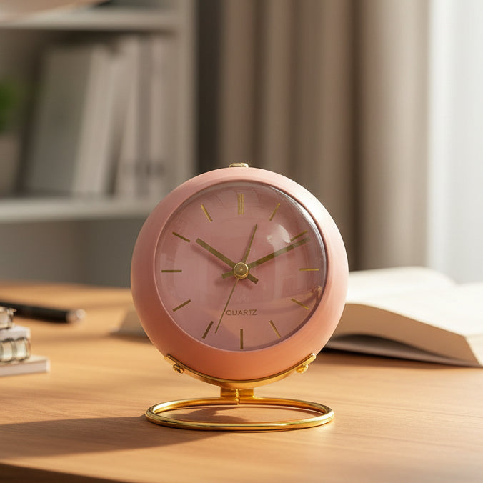 Buzzley – Retro Analog Alarm Clock with Silent Movement