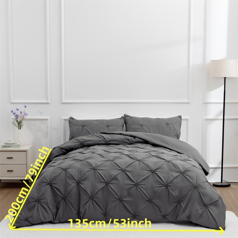 Elegant Pintuck Quilts Bedding Set